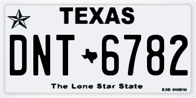 TX license plate DNT6782
