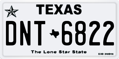 TX license plate DNT6822