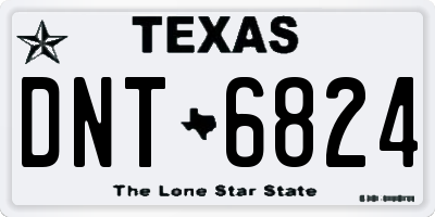 TX license plate DNT6824