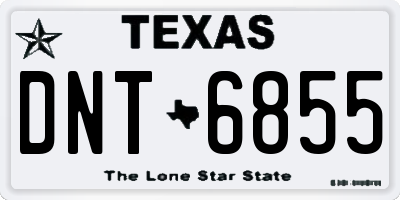 TX license plate DNT6855