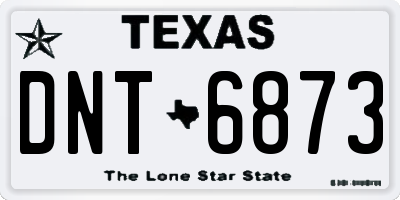 TX license plate DNT6873