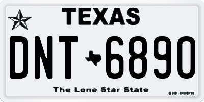 TX license plate DNT6890