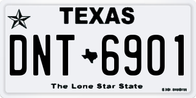 TX license plate DNT6901