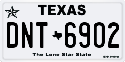 TX license plate DNT6902