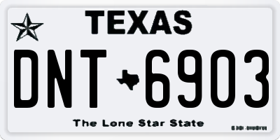 TX license plate DNT6903