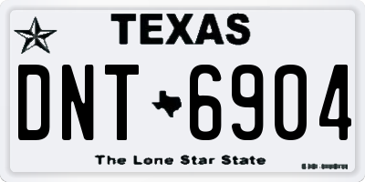 TX license plate DNT6904
