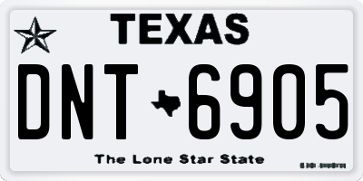 TX license plate DNT6905
