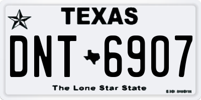 TX license plate DNT6907
