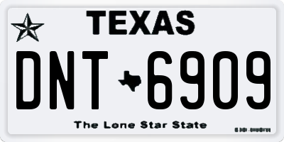 TX license plate DNT6909