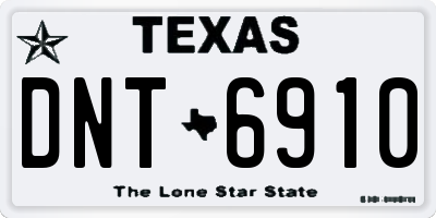 TX license plate DNT6910