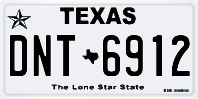 TX license plate DNT6912