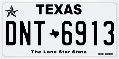 TX license plate DNT6913