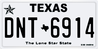 TX license plate DNT6914