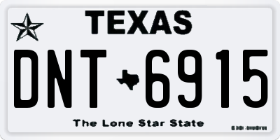TX license plate DNT6915
