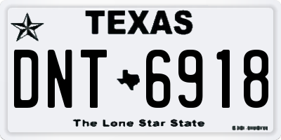 TX license plate DNT6918