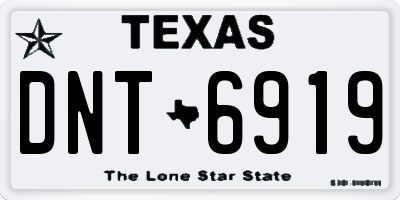 TX license plate DNT6919
