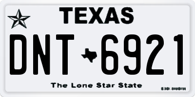 TX license plate DNT6921
