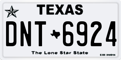 TX license plate DNT6924