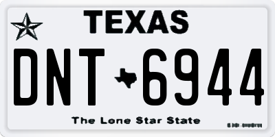TX license plate DNT6944