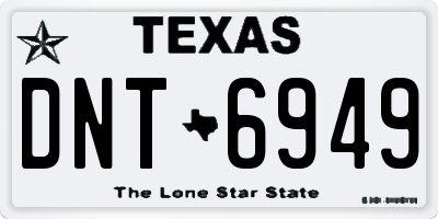 TX license plate DNT6949