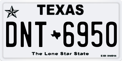 TX license plate DNT6950