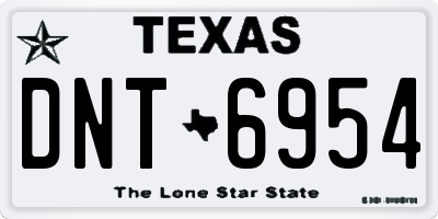 TX license plate DNT6954