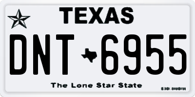 TX license plate DNT6955
