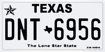 TX license plate DNT6956