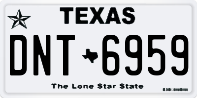 TX license plate DNT6959