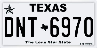 TX license plate DNT6970