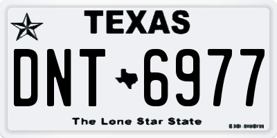 TX license plate DNT6977