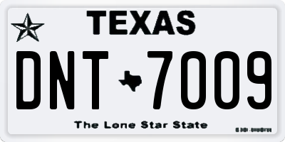 TX license plate DNT7009