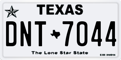 TX license plate DNT7044