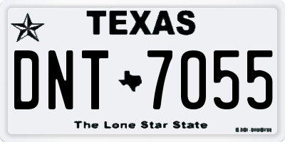 TX license plate DNT7055