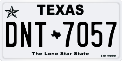 TX license plate DNT7057