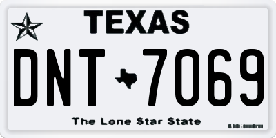TX license plate DNT7069