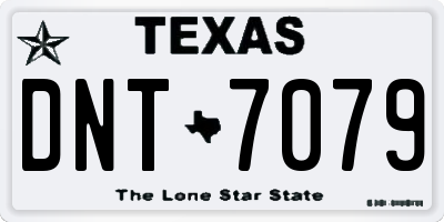 TX license plate DNT7079