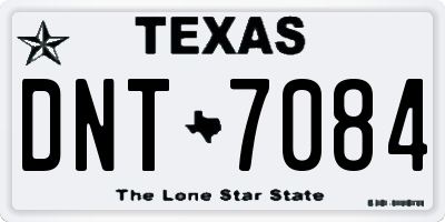 TX license plate DNT7084