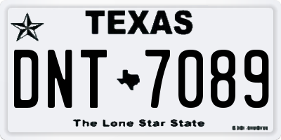 TX license plate DNT7089