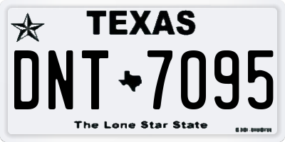 TX license plate DNT7095
