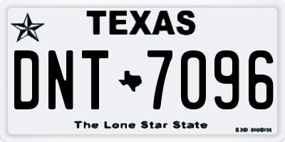 TX license plate DNT7096