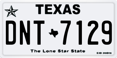 TX license plate DNT7129
