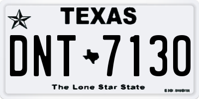 TX license plate DNT7130