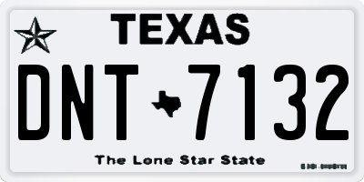 TX license plate DNT7132
