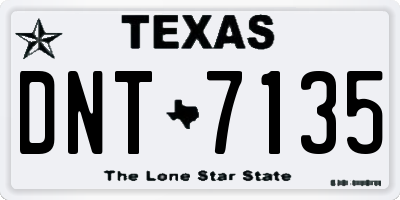 TX license plate DNT7135