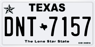 TX license plate DNT7157