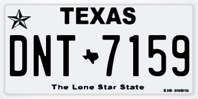 TX license plate DNT7159