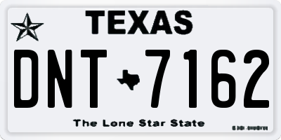 TX license plate DNT7162