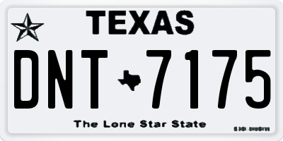 TX license plate DNT7175