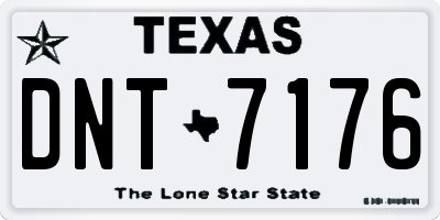 TX license plate DNT7176